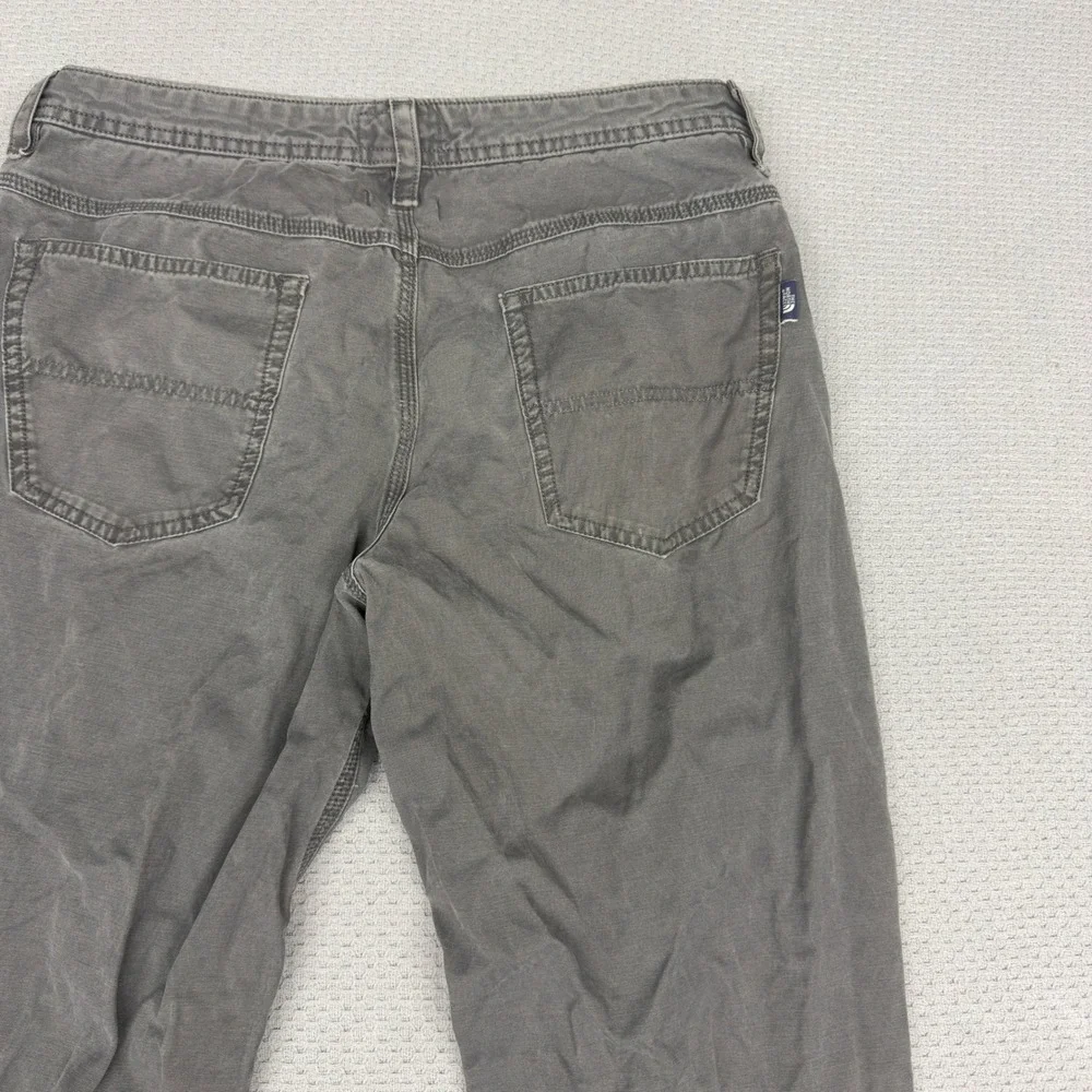 North Face Pants Mens 34x30 Gray Cotton Canvas Straight Leg Workwear Casual